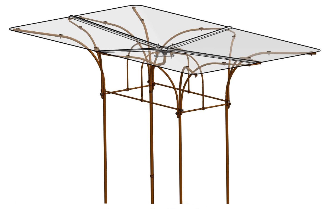 Abri transparent marron